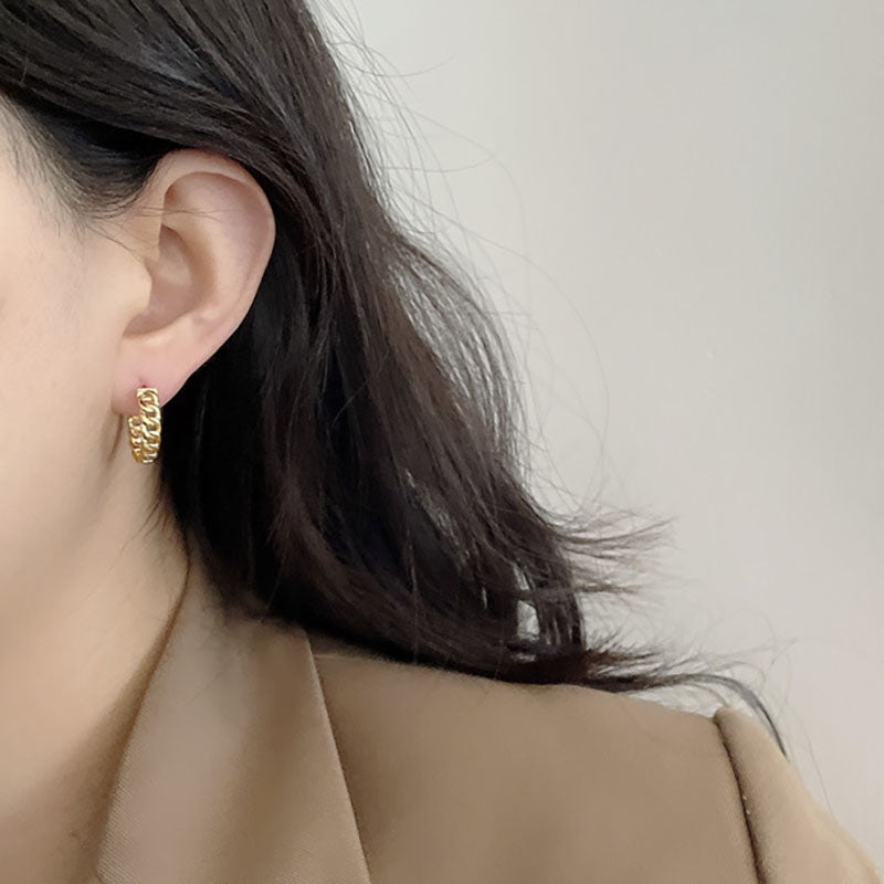 Eamti 925 Silver Chain Earrings