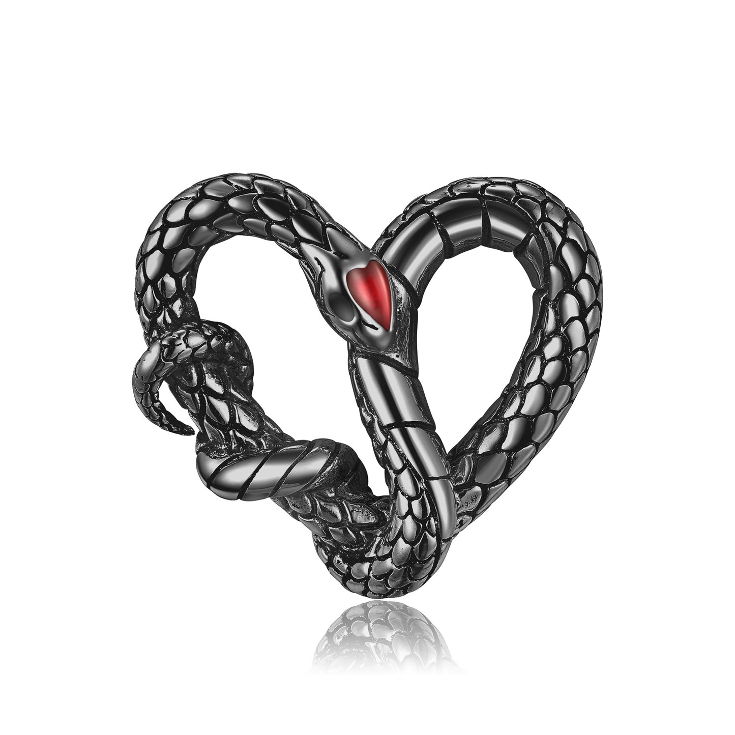 Uniquent Fashion Heart Snakeaasteela Necklace