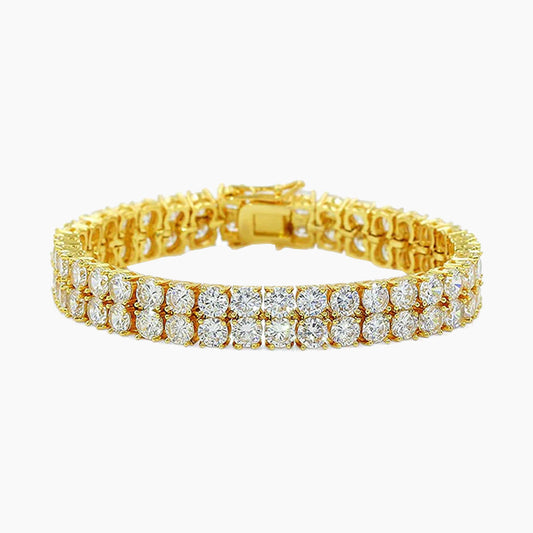 Cubic Zirconia Iced Out Tennis Bling Lab Bracelet
