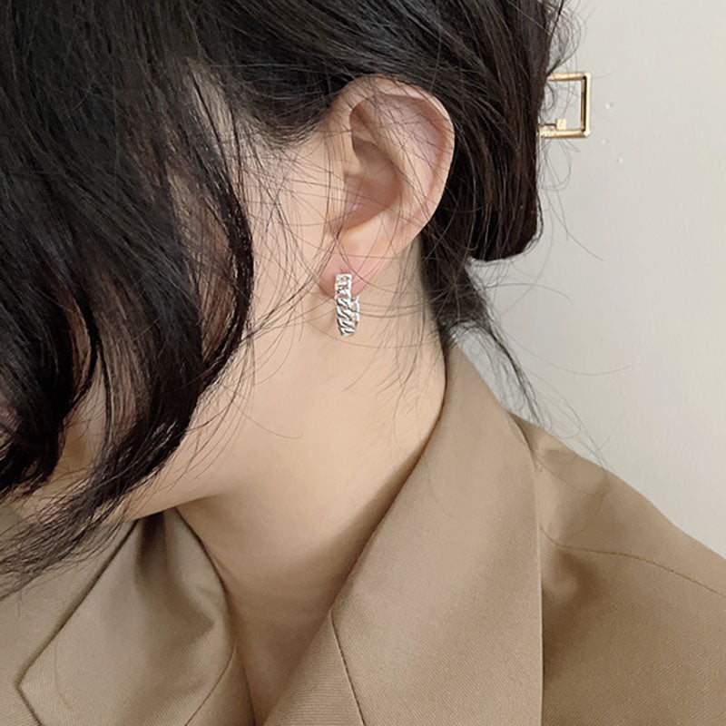 Eamti 925 Silver Chain Earrings