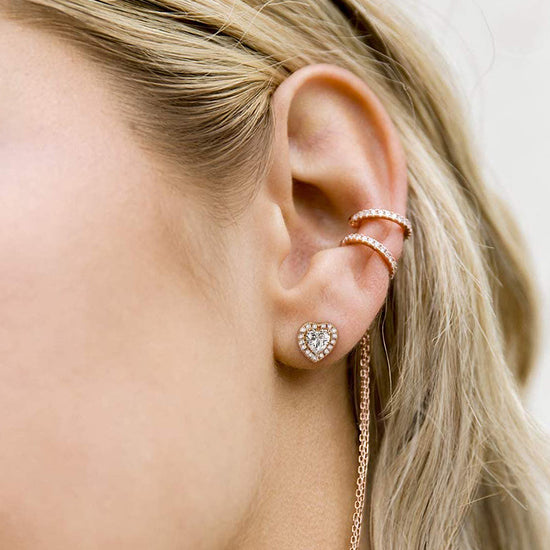 14K gold-plated earrings; sterling silver earrings; Eamti;