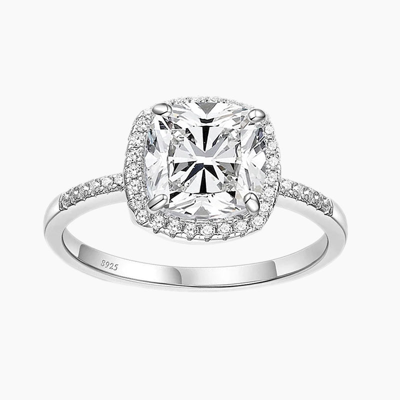 sterling silver ring; stunning wedding rings; Eamti, cubic zirconia ring, stackable ring, affordable jewelry for woman, cheap ring under $50