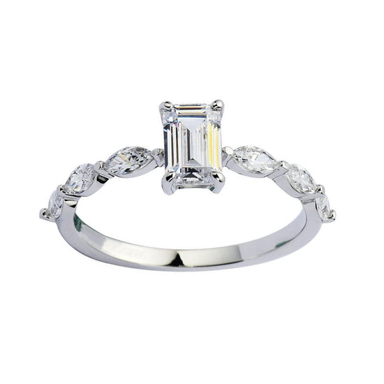 sterling silver wedding rings; quality rings for her; Eamti;