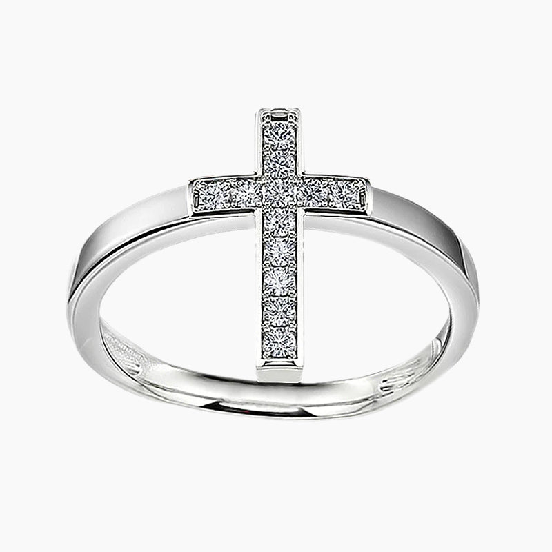 stylish wedding rings; faith sterling silver rings; Eamti;