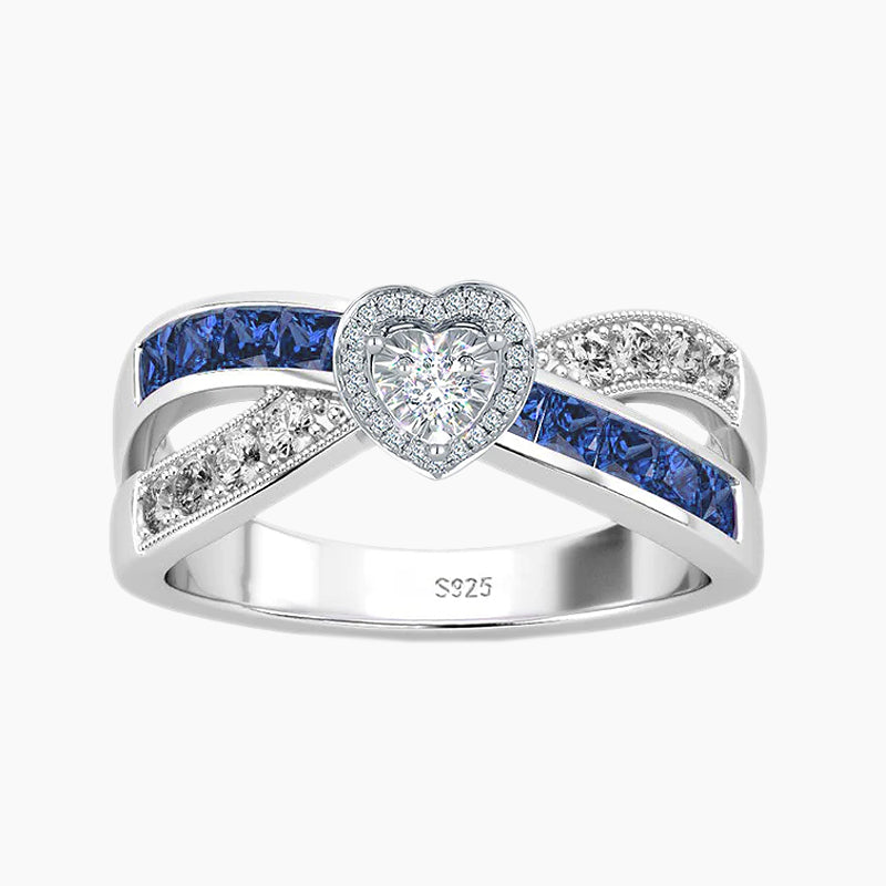crossover sterling silver rings; stunning wedding rings; Eamti;
