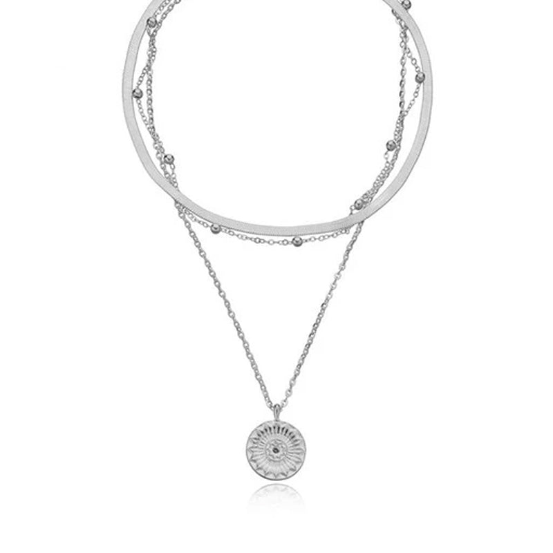 Choker Vintage Moon Pendant letter Necklaces