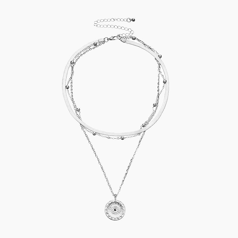 Choker Vintage Moon Pendant letter Necklaces