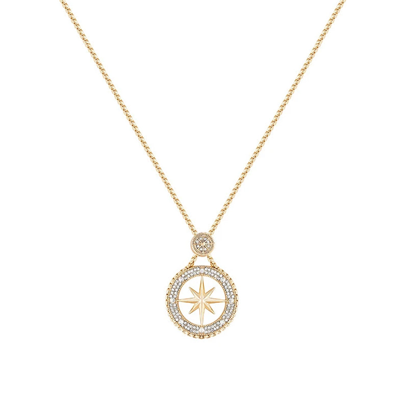 Eight-pointed Star Sweater Necklace