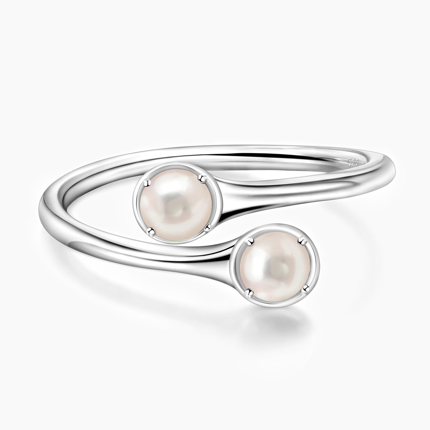 June Double Pearl Birthstone