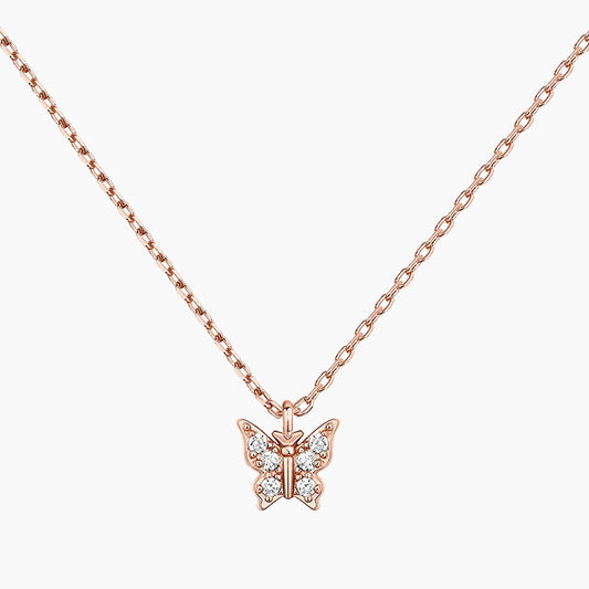 14K Gold Plated Butterfly Necklace