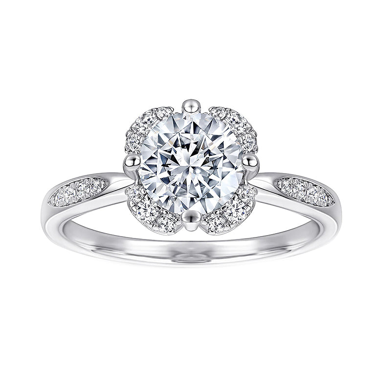 sterling silver wedding rings; sparkling rings for women; Eamti;