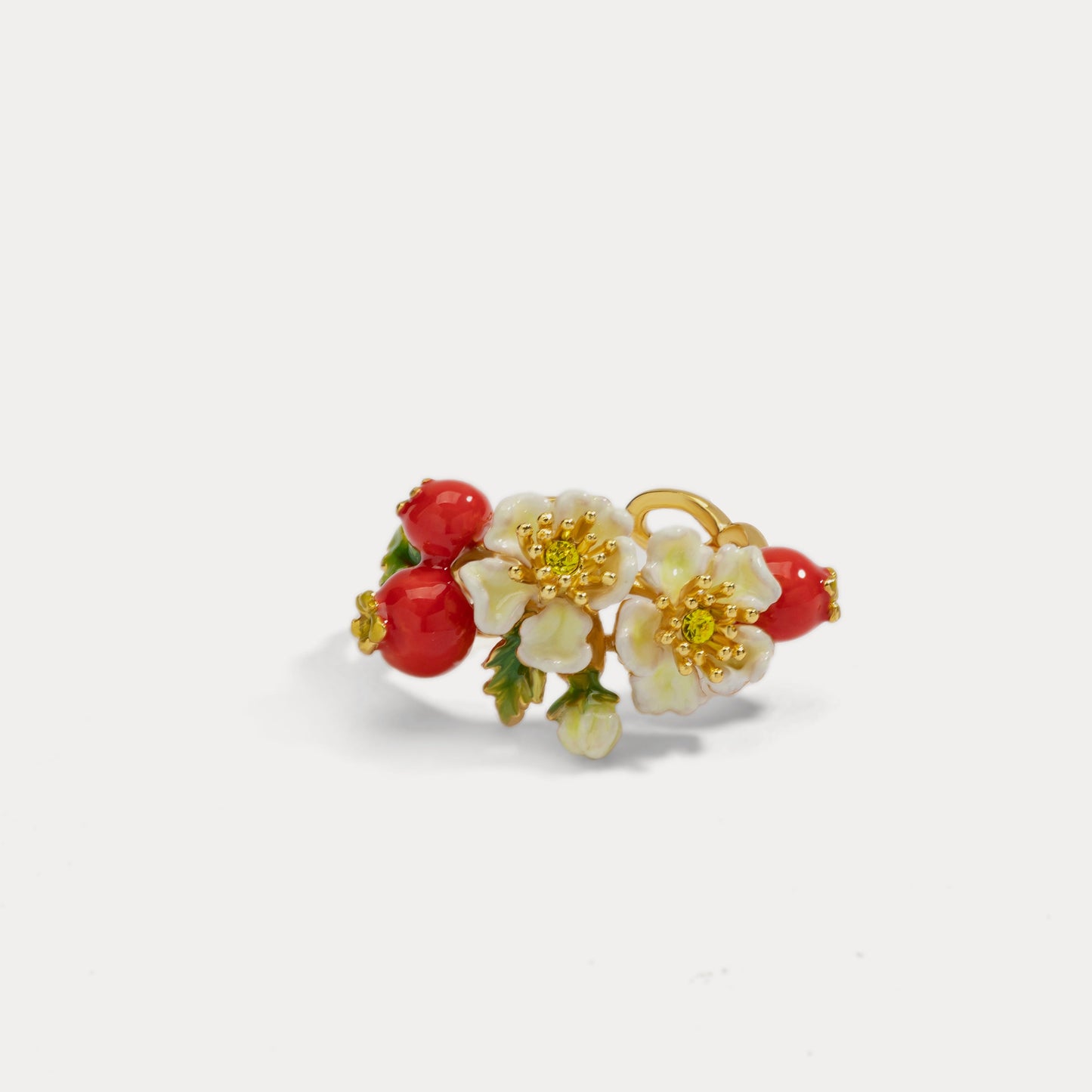 Cranberry Flowers Ring