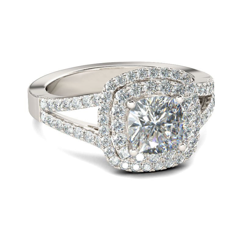 shank cushion engagement rings; unique wedding rings; Eamti;