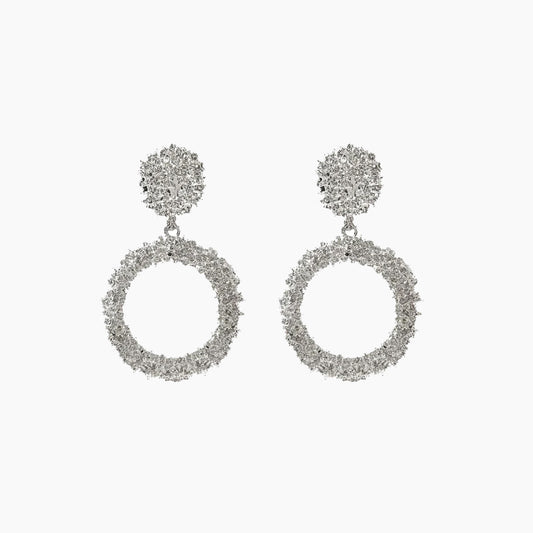 Ladies Simple Fashion Trendy Round Earrings