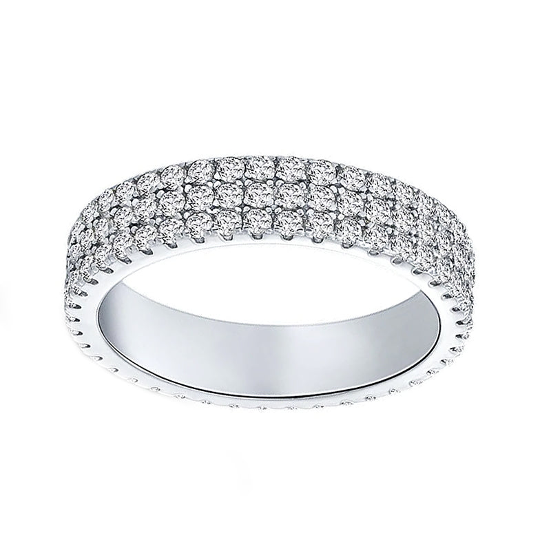 925 sterling silver rings; full diamond rings; Eamti;