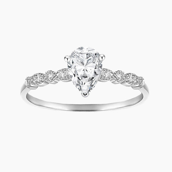 teardrop engagement rings; sterling silver rings; Eamti; teardrop ring; teardrop engagement ring; teardrop emerald ring ; teardrop wedding ring;