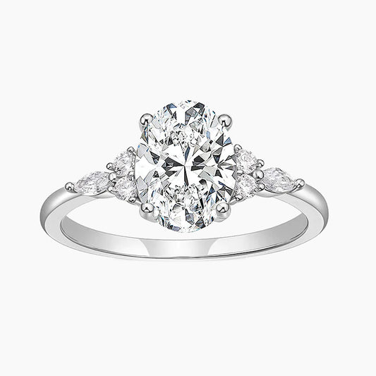 marquise  oval rings; wedding rings; Eamti;  oval zirconia ring; cubic zirconia oval ring;