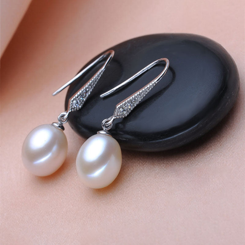 Pearl 925 Silver Drop Earring