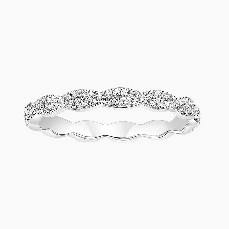 sterling silver rings; twisted eternity rings; Eamti;