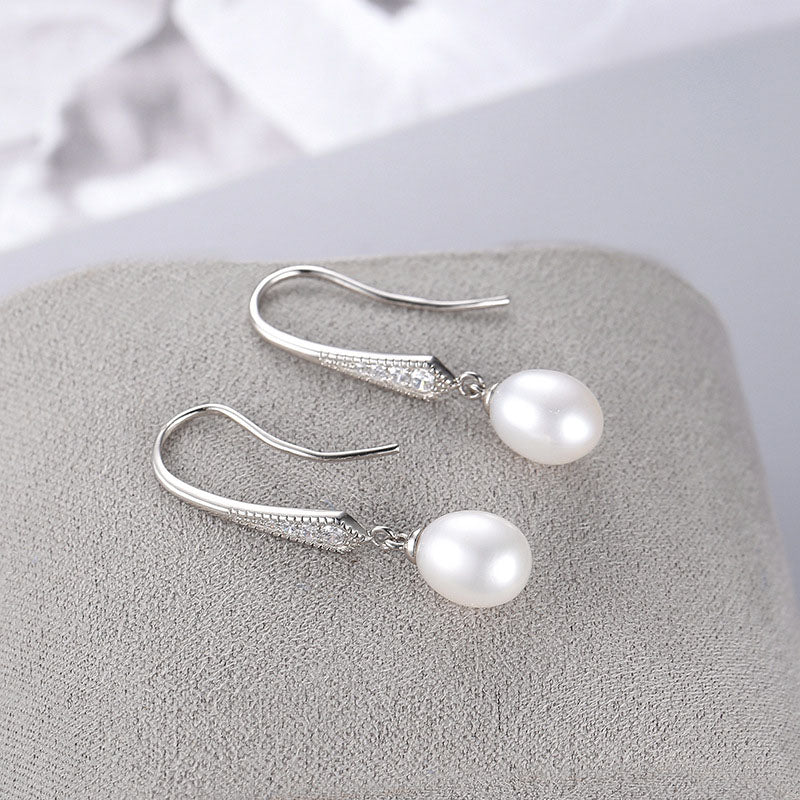 Pearl 925 Silver Drop Earring