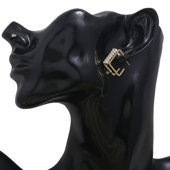 fashion square gem earrings; unique jewelry; Eamti;