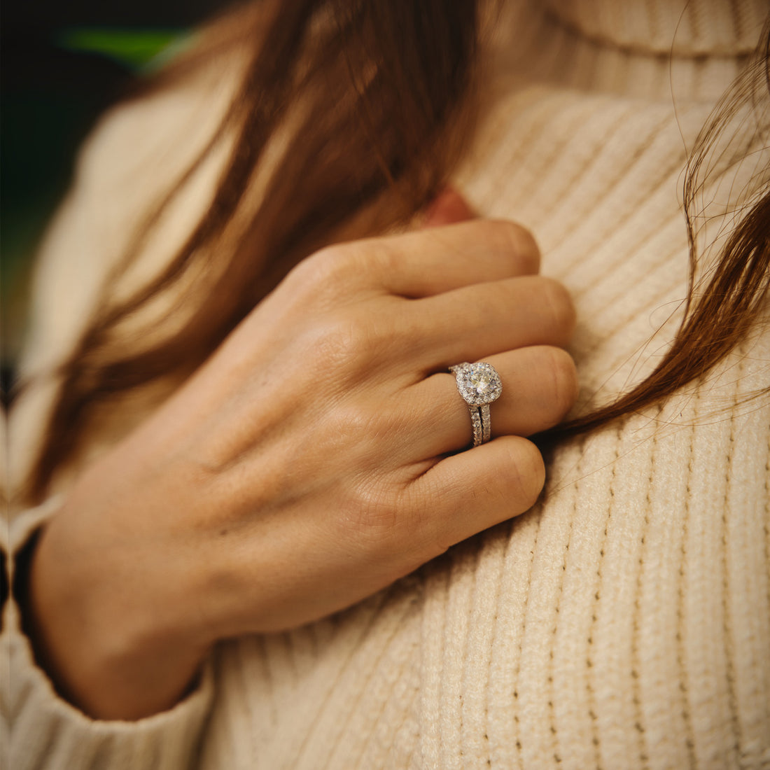 sterling silver rings; fake diamond ring; Eamti;