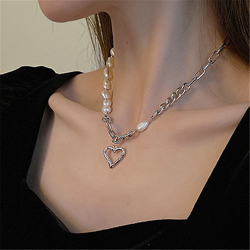 Pearl Love Pendant Necklace
