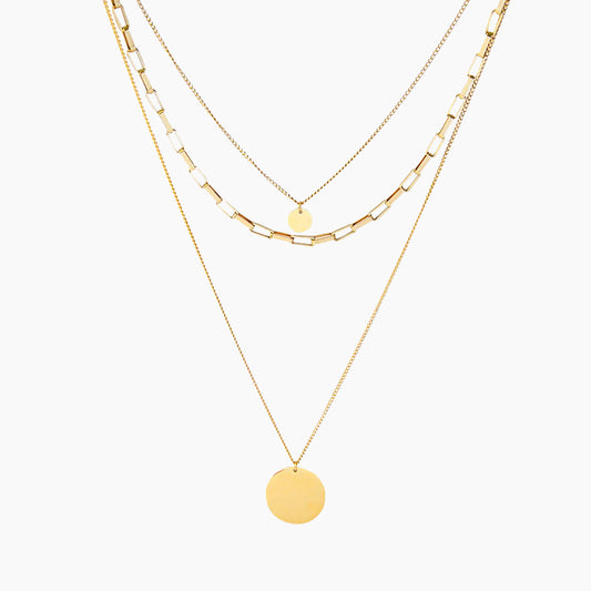 Three Layered Wear Necklace