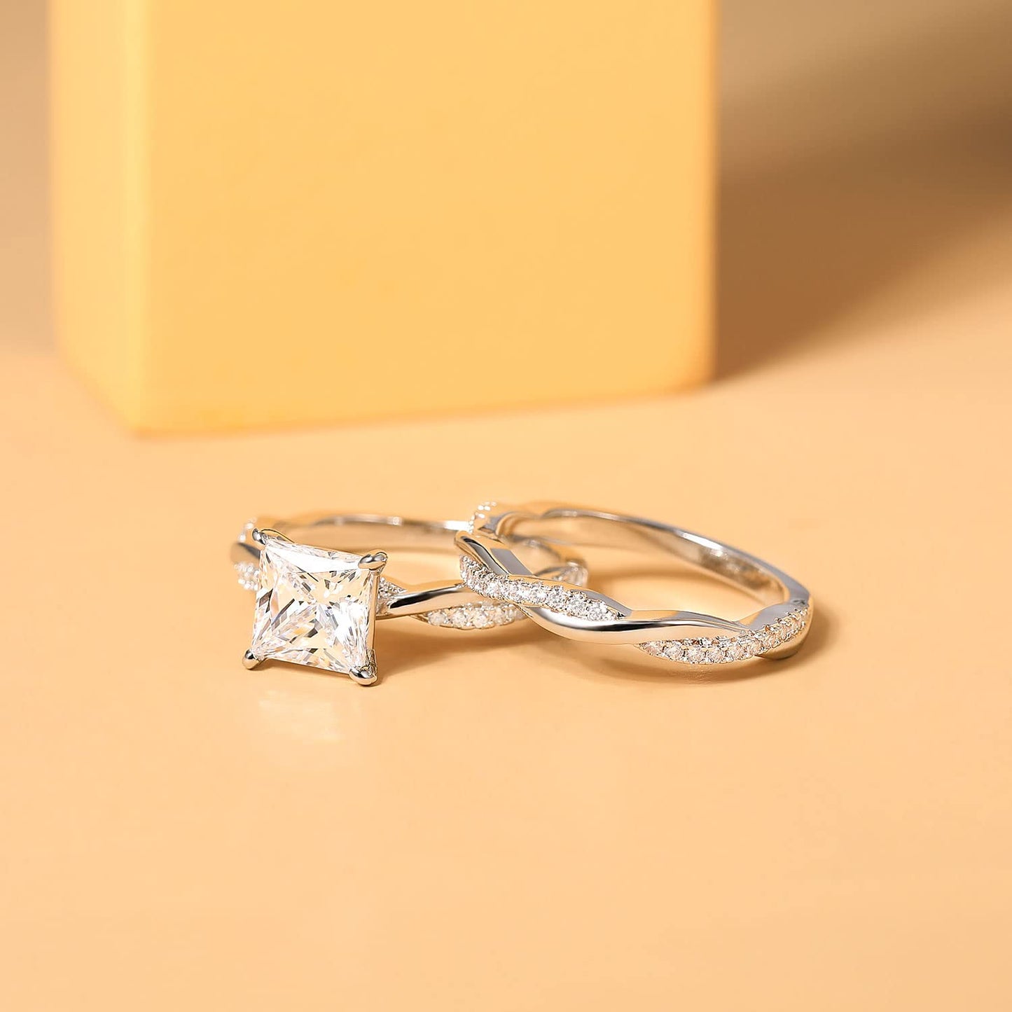 shiny engagement rings; affordable wedding rings; Eamti;