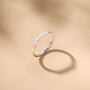 moon ring, stackable rings for women, cubic zirconia rings, stacking rings, s925 wedding rings