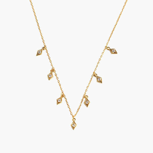 925 Sterling Silver Moissanite Pendant Necklace