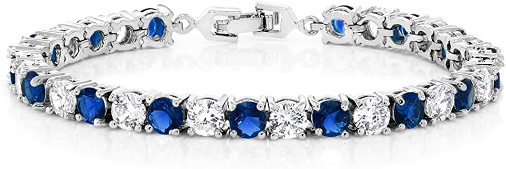 multi-color round bracelet; cubic zirconia; Eamti;
