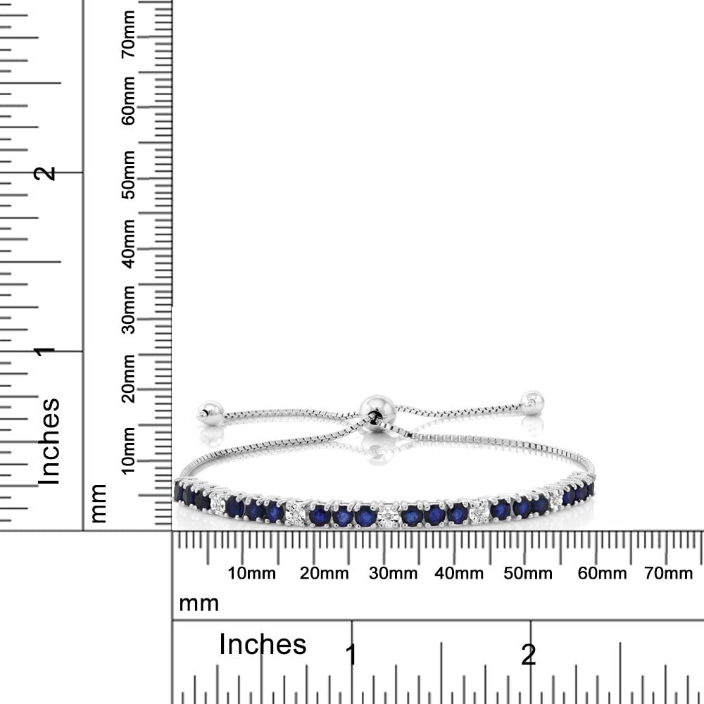 sterling silver tennis bracelet; stylish bracelet; Eamti;