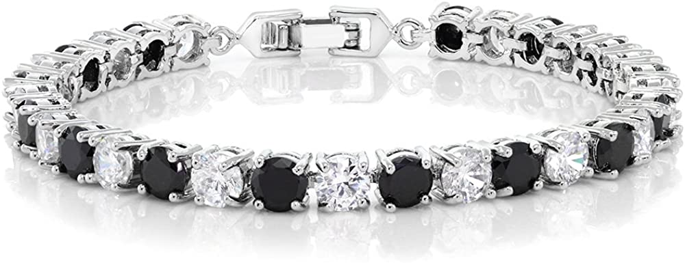 multi-color round bracelet; cubic zirconia; Eamti;
