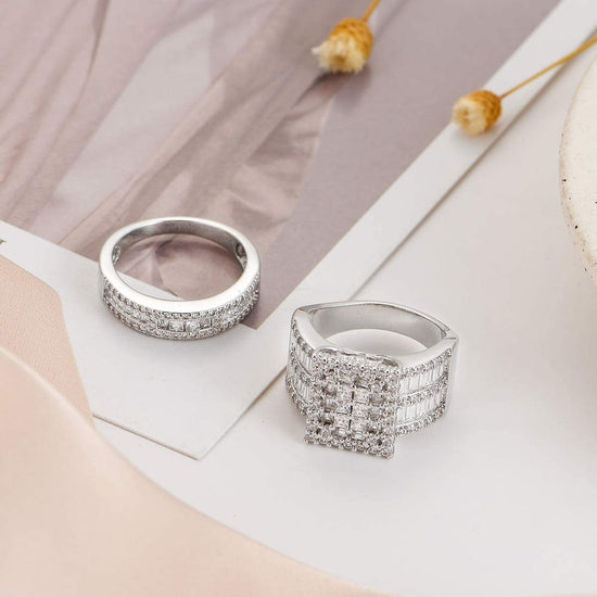 cubic zirconia rings; stunning wedding rings for women; Eamti;