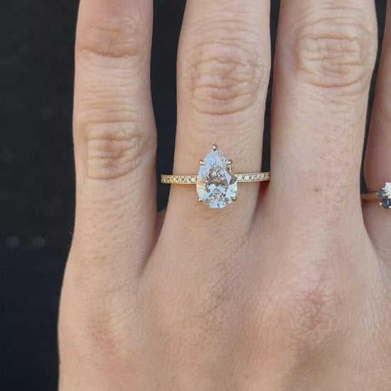 pear engagement ring; quality engagement rings; wedding rings; Eamti;