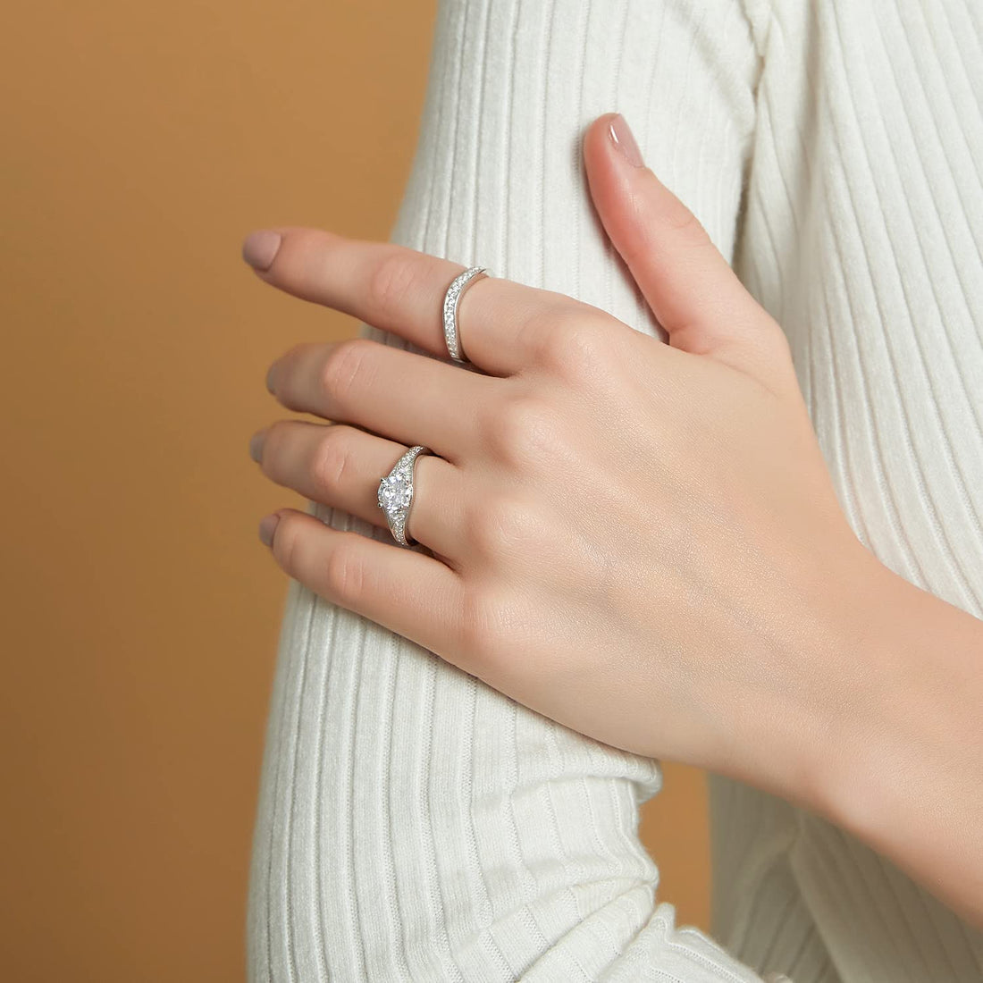 shiny engagement rings; women's weddin rings; Eamti;
