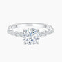 round cut engagement rings, round wedding rings, 1 carat wedding rings, silver wedding rings for women, sterling silver engagement rings