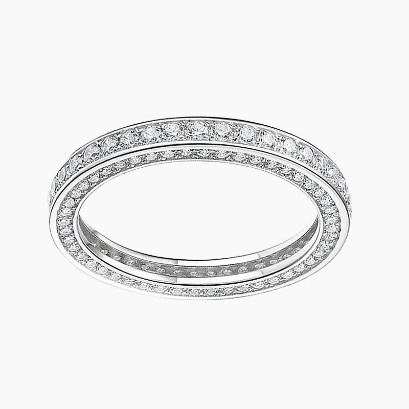 classic wedding rings; cubic zirconia rings; Eamti;