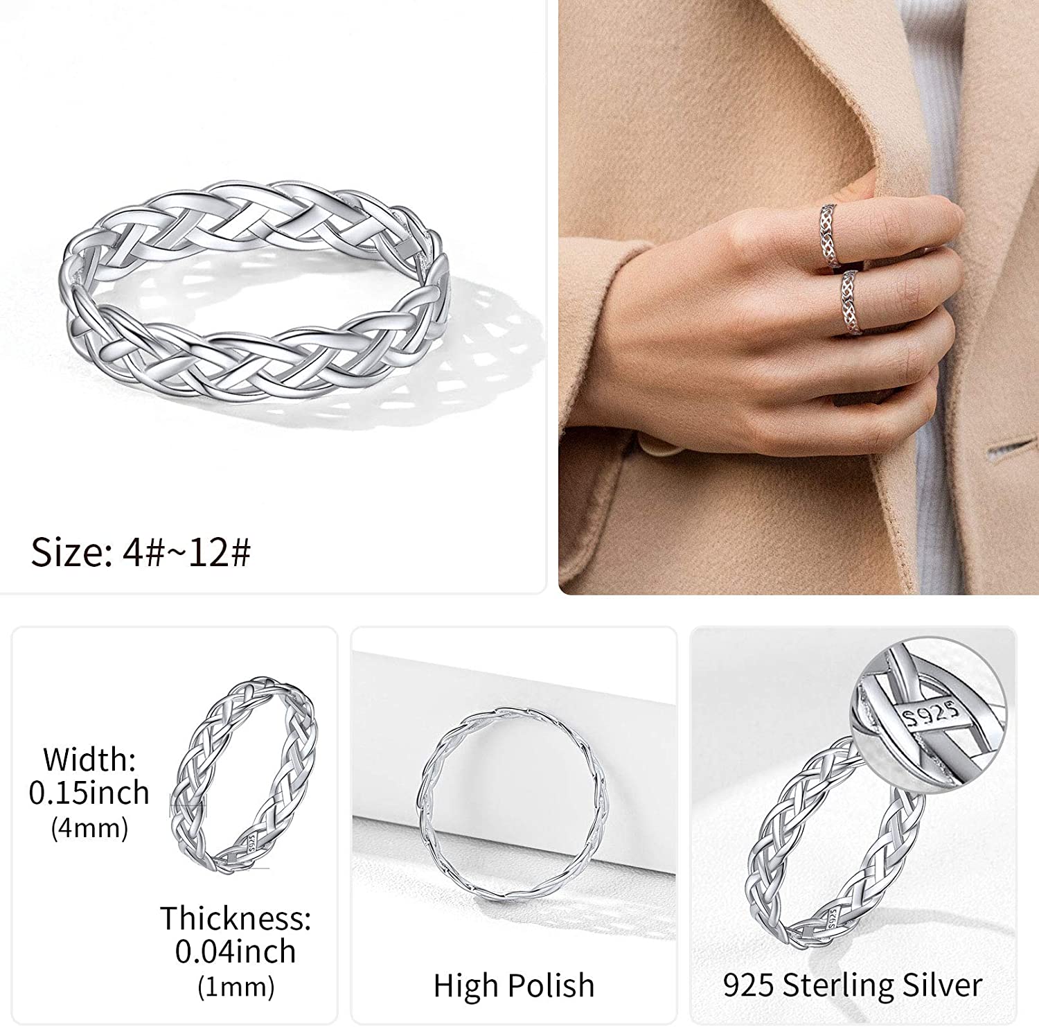 eternity wedding rings; simple wedding rings; Eamti;