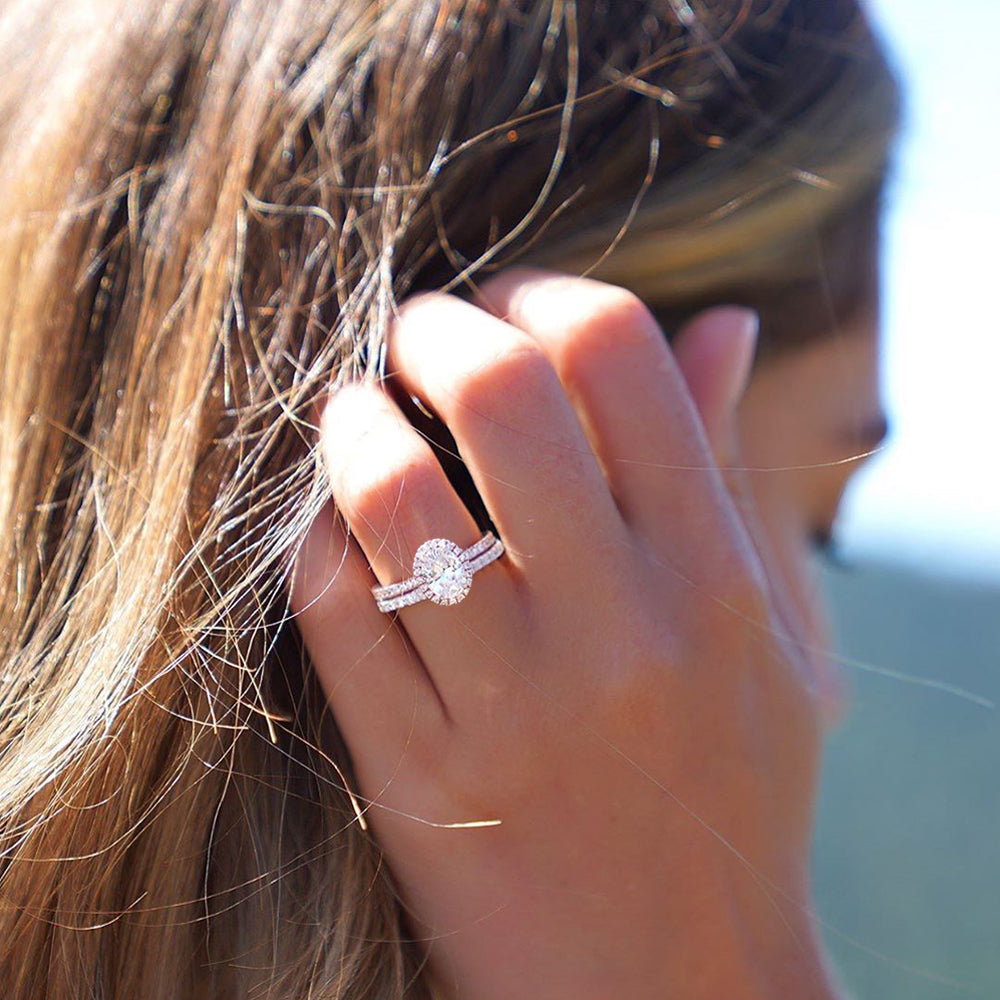 shiny gemstone rings; eternity rings for women; Eamti;