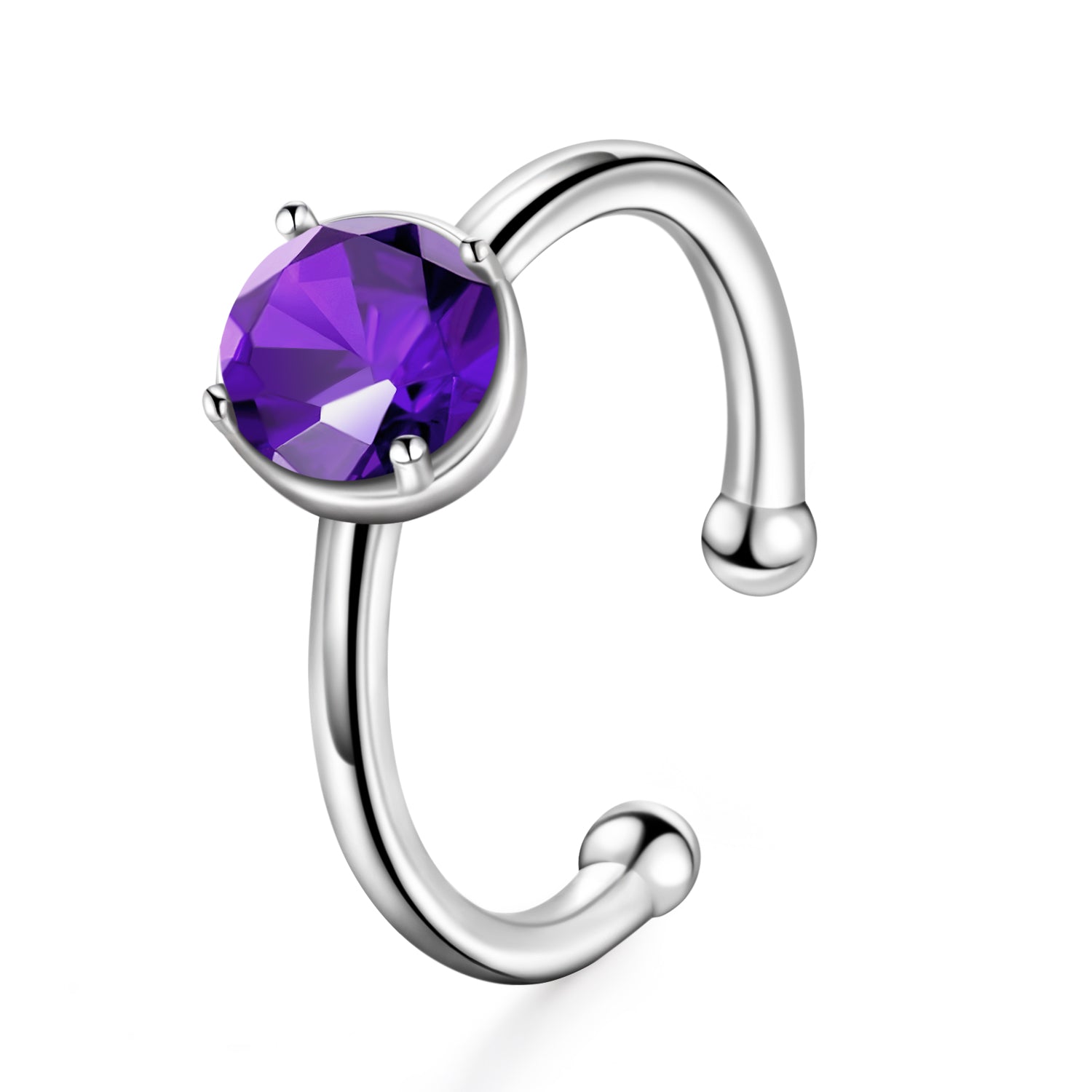 february birth stone, amethyst stone, cheap rings, cz rings, two stones, birthstone rings, classic wedding rings, 925 ring, travel engagement ring