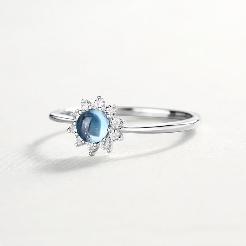 Sunflower Opal Open Ring