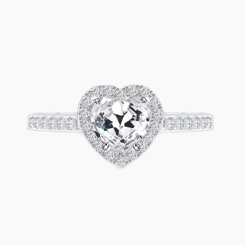 Heart Engagement Rings