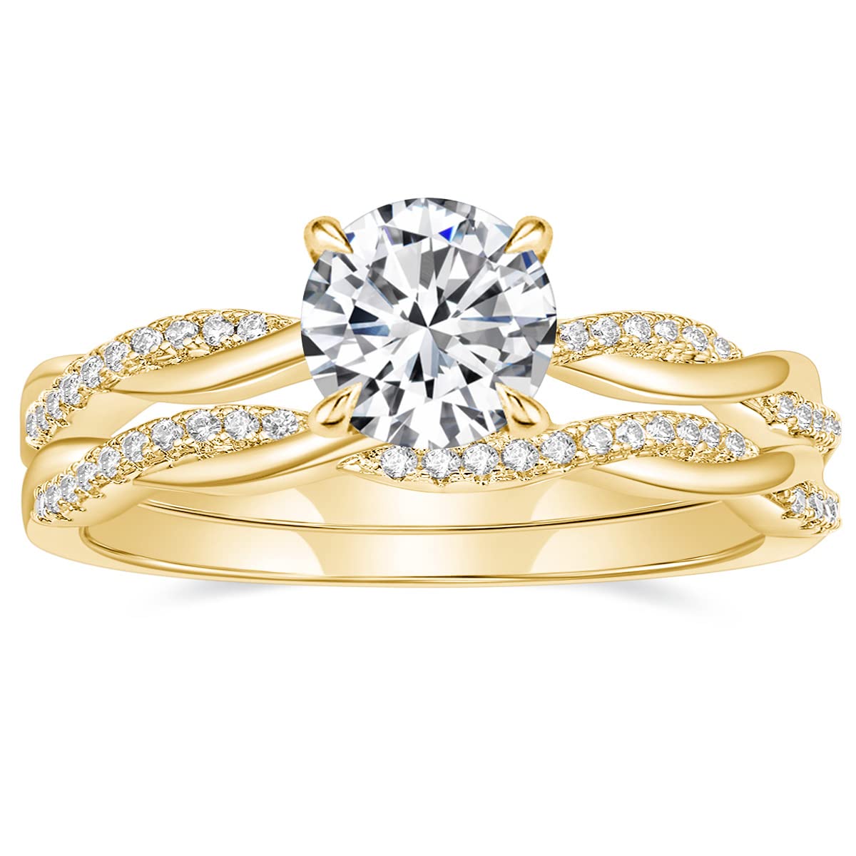 round bridal wedding rings; women's engagement rings; Eamti;