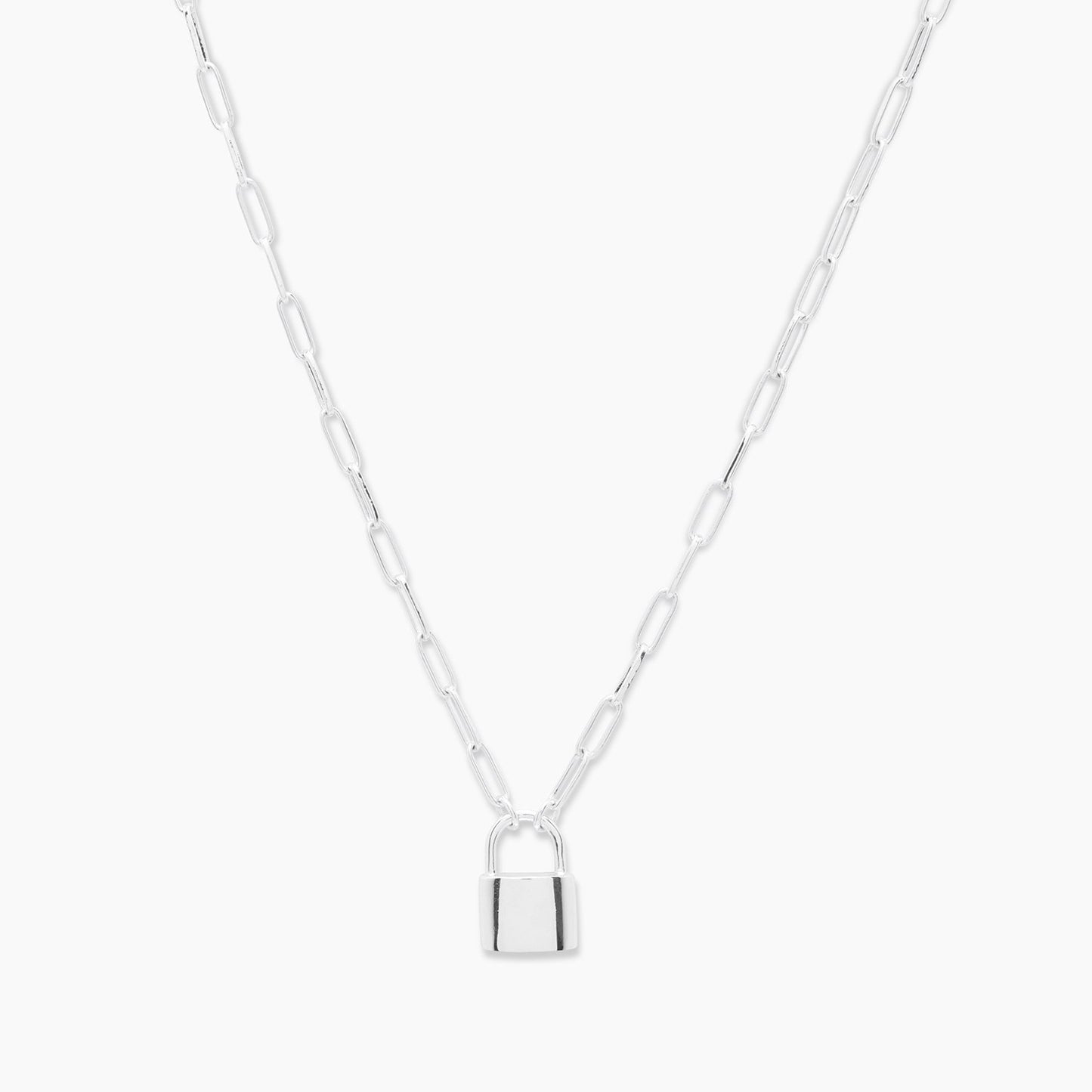 Padlock Charm Necklace