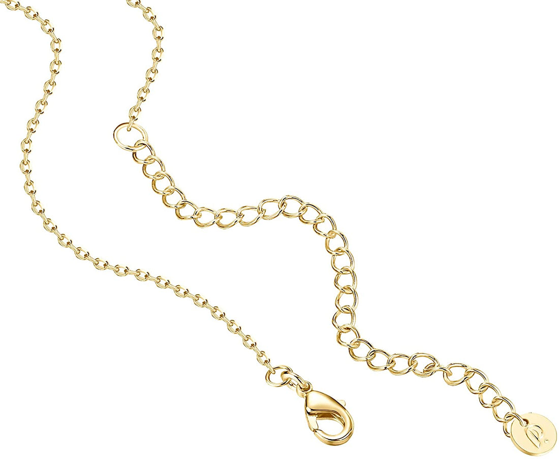 14K Gold Plated Halo Necklace