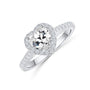 925 sterling silver ring; heart-shaped rings; Eamti;