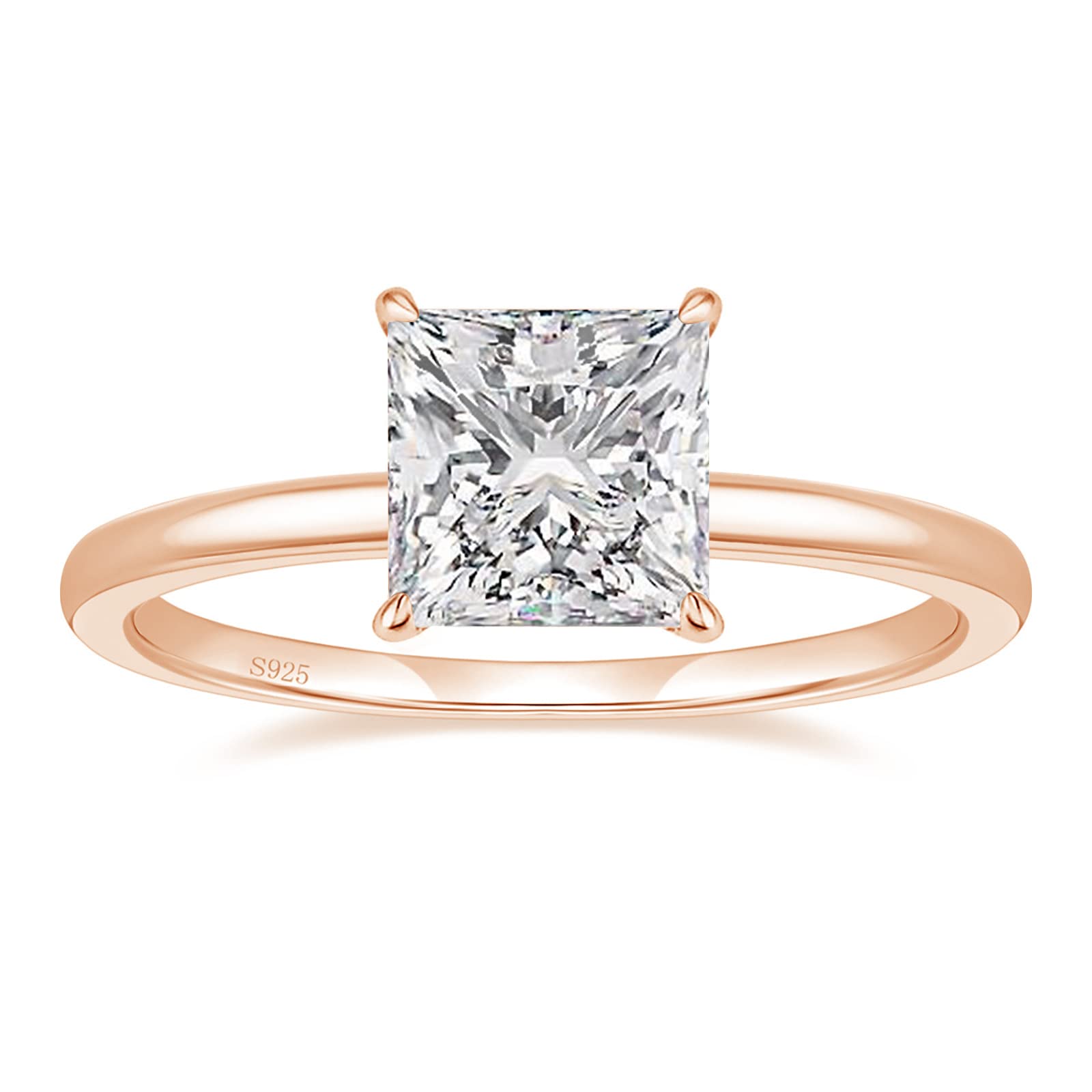 simple wedding rings; sterling silver rings; Eamti;