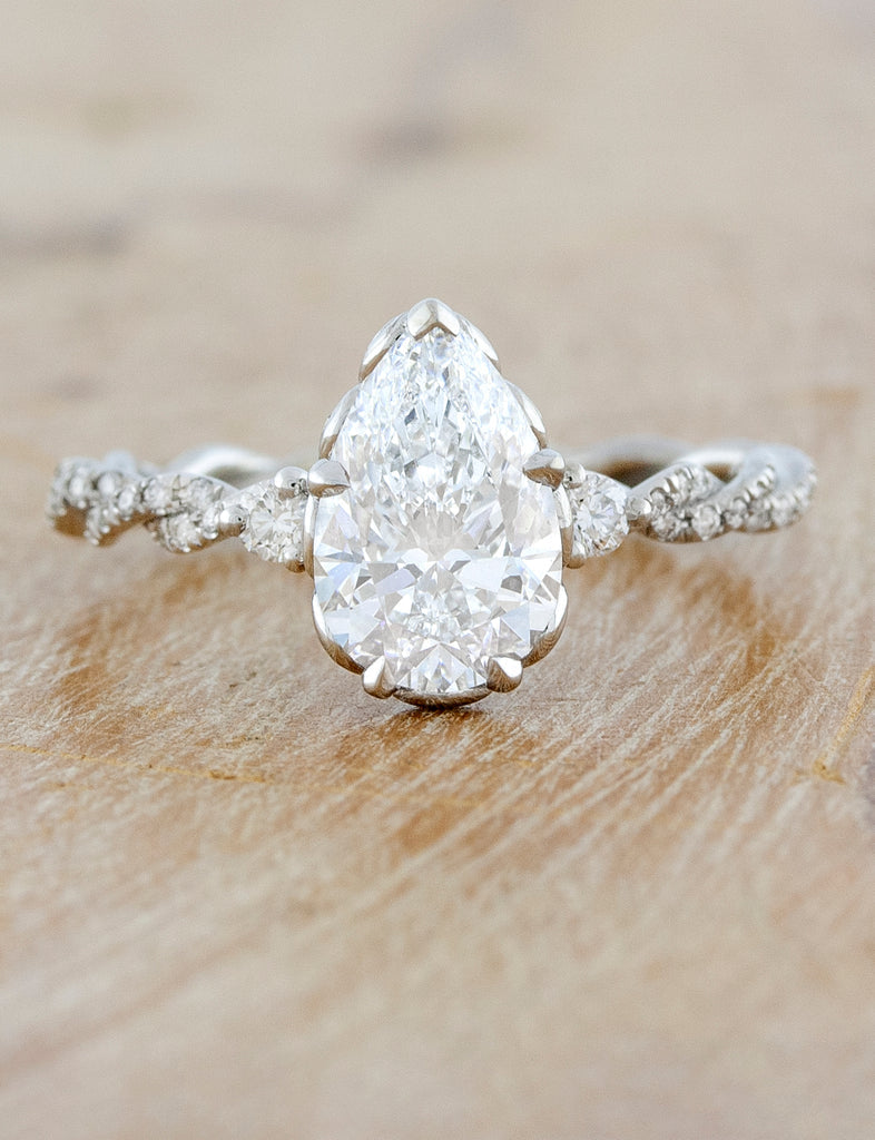 pear rings; fine engagement rings; Eamti;